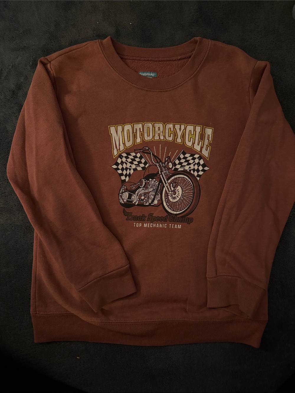 Boys Motorcycle Graphic Sweatshirt - 5T